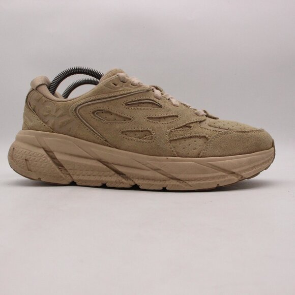 Hoka One Clifton L Suede Shifting Sand Dune Women's Men's